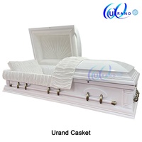 Ataúd de Madera Maciza Estilo Americano, de Paulownia, Precio Bajo de Fábrica en China, para Funerales