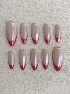 <span class=keywords><strong>Uñas</strong></span> Postizas Francesas Hechas a Mano de Alta Calidad al por Mayor, Color Rosa Degradado, 10 Piezas, <span class=keywords><strong>para</strong></span> Mujeres y <span class=keywords><strong>Niñas</strong></span>, Accesorios <span class=keywords><strong>para</strong></span> Decoración de <span class=keywords><strong>Uñas</strong></span> - Product Image 2