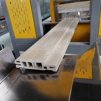 PVC/UPVC/WPC bois composite fenêtre et porte profileuse cadre faisant la ligne d'extrusion de la machine