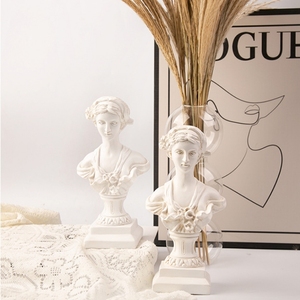 Figure decorative di arte nordica testa statua ragazza venere gesso scultura pezzo resina scultura arte scultura - Product Image 2