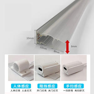 Thiết kế hiện đại <span class=keywords><strong>LED</strong></span> Glass kệ ánh sáng 8 mét Tủ phân vùng rượu vang Tủ Sách ánh sáng <span class=keywords><strong>Clip</strong></span> với nhúng dải ánh sáng - Product Image 2