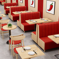 Sièges de banquettes de restaurant sur mesure, mobilier de restauration commercial, canapé rembourré, table en bois, chaises pour restaurant, café