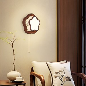 Chinese Style Wall Lamp <b>LED</b> E27 Switch Control Plum Blossom Design Living Room Bedroom <b>Hallway</b> <b>Lighting</b> - Product Image 1
