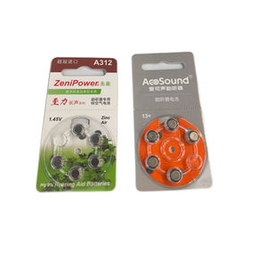 OTC A10 Zinco Air Alto Desempenho 312 Bateria de Aparelhos Auditivos <span class=keywords><strong>13</strong></span> para Aparelhos Auditivos Equipamento Auto Substituível 6 PCS Um Conjunto - Product Image 3