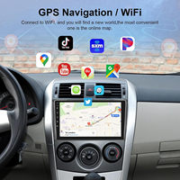 Hikity Pour Toyota Corolla 2009-2013 9 "8 Core 4 + 64G Android Autoradio 4G LTE/Carplay/Android Auto/GPS/WiFi/DSP/360 Caméra