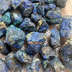 Vendita calda pietra grezza blu cristalli di Azurite grezzo chessilite minerale scintillante Azurite esemplare per la decorazione del pigmento - Product Image 3