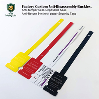 Étiquette de sécurité anti-contrefaçon en PVC, boucle souple jetable, anti-démontage, étiquette de sécurité, boucle antivol pour vêtements et sacs