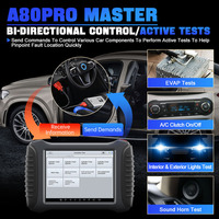 Escáner de diagnóstico de coche maestro A80Pro J2534 programación ECU codificación ECU prueba activa PK 908P A80 Pro Master