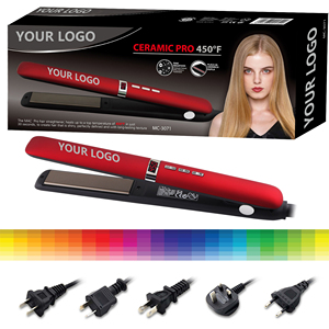 MAC Professional Styling Bestseller Elektrischer Glätte isen Haar glätter Großhandel Roter Haar glätter Lockens tab - Product Image 5