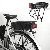 36V 48V 52V 20Ah 30Ah 40Ah E-Bike Akku für Gepäckträger mit Rücklicht, BMS und Schloss für Stadtpendler und Tagesfahrten, 48V 52V E-Bike Batterie