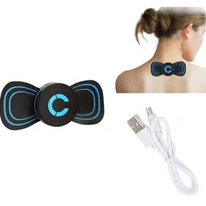 Portable Mini Neck Electric Massager Cervical Massage Pads Relieve Pressure of The Whole Body