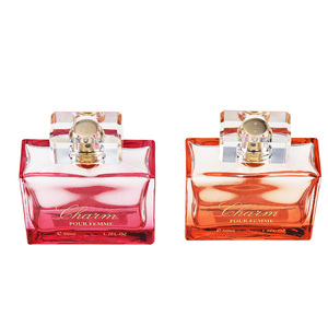 Flacone in Vetro per Profumo da <span class=keywords><strong>50</strong></span> ml, Quadrato, Sfumato Arancione, con Tappo a Crimpare, Spruzzatore e Cappuccio Trasparente, Disponibile in Vari Colori - Vendita all'Ingrosso - Product Image 6