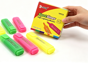 Hot Selling New Fashion Promotion <b>Office</b> Advertising Gift 12 Fluorescent Colors Highlighter Marker Pen, Chisel Tip Highlighter - Product Image 4