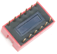 FYX Stock Rouge 1P 2P 3P 4P 5P 6P 8P 10P Commutateur de Position Commutateur DIP 2.54mm Mini Slide ON/OFF Code Switch pour PCB Circuit Board