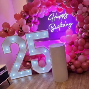 Bán Buôn Trang Trí Đám Cưới Varsity Đèn Phông Chữ Marquee Thư 4ft LED Số Lớn Khổng Lồ Ánh Sáng up Thư LED Marquee Tình Yêu Thư - Product Image 2