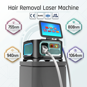 Dernier modèle d'équipement de salon de beauté pour l'épilation, laser diode haute puissance ISO 600-3500W, 4 longueurs d'onde 755 808 940 1064nm, épilation indolore - Product Image 1