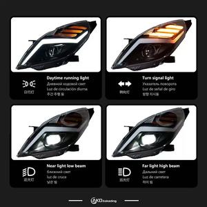 Faros LED para <span class=keywords><strong>Chevrolet</strong></span> <span class=keywords><strong>Spark</strong></span> 2011-2014, 12V, Luz Blanca Fría 6500K, 6000 Lúmenes, Proyector DRL, Ajuste Universal para Automóviles - Product Image 4
