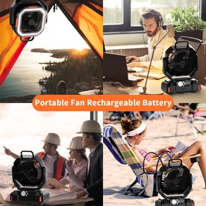 40000mAh Rechargeable Remote-controlled LED <b>Light</b> Charging USB Four-Speed <b>Boxed</b> Camping Fan - Product Image 3