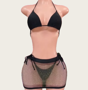 Viviblook Z804ST02 Ensemble de bikini 3 pièces pour les vacances à la plage en été Maillots de bain Vente en gros Vêtements de plage Ensembles de bikini sexy pour femmes - Product Image 1