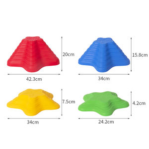 Jeu de pierres d'équilibre pour enfants, 11 pièces, blocs d'équilibre empilables antidérapants de Style étoile de mer, jouets d'équilibre pour tout-petits - Product Image 5