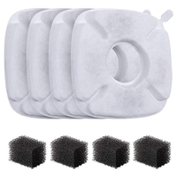 Distributeur d'eau intelligent pour animaux de compagnie avec filtre, eau adoucie et purifiée, filtration puissante, petit modèle de remplacement pour chats