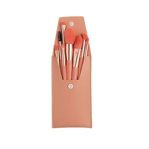 Makeup <b>Brush</b> Set 8 Piece Portable Beauty Tool With Synthetic Fibers For Foundation Eyeshadow Blush Lip Powder <b>Brushes</b> - Product Image 2