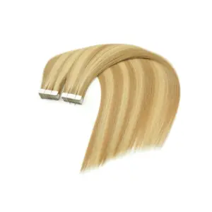 Human Original Hair Extension Double Drawn Highlight Adhesive Tape In Russian Virgin Cuticle Aligned Natural Hair Extensions