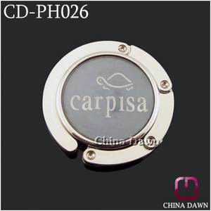 Colgador de bolsa de mesa con logotipo personalizado, gancho para monedero con grabado láser, regalo promocional de negocios barato - Product Image 2