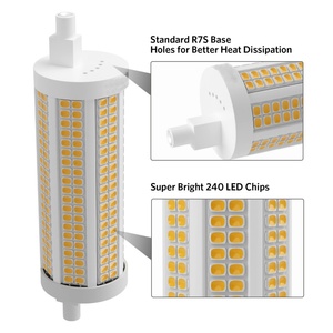 Ampoule <span class=keywords><strong>LED</strong></span> <span class=keywords><strong>R7S</strong></span> en céramique à intensité variable, 118mm 78mm 20W <span class=keywords><strong>30W</strong></span>, remplace les halogènes métalliques, gradation J78 J118, asymétrique 300 degrés - Product Image 2