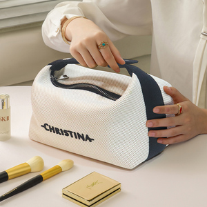 Nuova borsa di moda per il trucco per le donne naturale pesante carboildry tela trucco <span class=keywords><strong>da</strong></span> viaggio appeso organizzatore cosmetico per le donne - Product Image 6