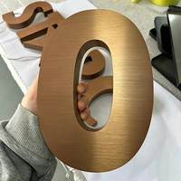 Huruf Saluran Stainless Steel Custom untuk Luar & Dalam Ruangan dengan Lampu LED Backlit, Papan Nama Bercahaya untuk Kantor, Toko, Hotel, Mal