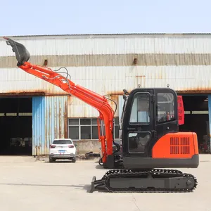 Livraison gratuite EPA Excavator 3.5 tonnes Kubota Engine Crawler Digger Farm Used Minibagger 1 Ton Mini Excavator Machine à vendre