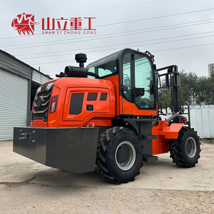 New 3 Ton Diesel <strong>Engine</strong> Forklift High <strong>Lift</strong> Capacity 4000-6000mm 4WD Grade Outdoor Use/Printing Shops Use Steel 3-Year Warranty - Product Image 1