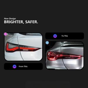 Luz Trasera Láser para G22, Lámpara Trasera LED 2021-2023, Luz de Freno Dinámica para Maletero G82 G26 425i 430i, Señal Automática TBZ005, Lente Roja, Luz Trasera LED - Product Image 3