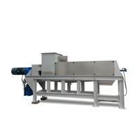 Machine de pressage à vis à diamètre variable à haute efficacité pour la production industrielle de masse de matériaux à faible teneur en fibres
