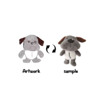 Nouveau design de peluche personnalisée peluches en peluche faites poupée en peluche poupée debout