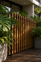 Clôture de sécurité pour balcon en composite bois-plastique (WPC) verticale, étanche, facile à installer et personnalisable