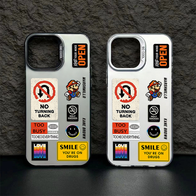 Game Phone Case for IPhone17 16 15 14 13 Pro 12 11 Pro Xs X XR Max Aurora Hard PC & TPU Cases Back Cove