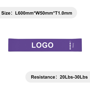 Hot Selling Purple Color Latex Resistance Loop Exercise <b>Band</b> For <b>Workout</b> and Training <b>Band</b> with Carry Bag - Product Image 5