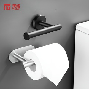 Porte-rouleau de papier toilette mural moderne en acier inoxydable 304 avec étagère de rangement pour téléphone et distributeur de serviettes en papier pour salle de bain - Product Image 5