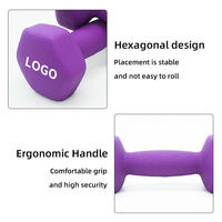 Mancuernas de Hierro Fundido para Pilates, de 0.5 kg a 10 kg, Gama Completa, Logotipo Personalizado, MOQ Bajo, Entrenamiento de Fuerza