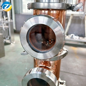 Máquina de Destilación Casera ZJ 50L, Olla de Destilación de Acero Inoxidable SS304 de Grado Alimenticio con Columna de Reflujo de Cobre Rojo TP2 para <span class=keywords><strong>Whisky</strong></span> y Brandy - Product Image 4