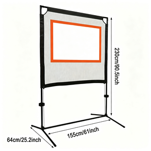 Filet d'entraînement de tennis en PU 230 cm x 155 cm, équipement d'entraînement portable pour usage extérieur, marque GQK - Product Image 1