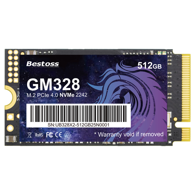 Bestoss High Speed Internal NVMe M.2 SSD 128GB-2TB PCIe Gen4 3000MB/s 3-Year Warranty for Laptop & Desktop