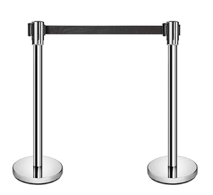 Barrera Retráctil de Acero Inoxidable para Control de Multitudes en Bancos, Escuelas y Ventanillas de Boletos - Product Image 1