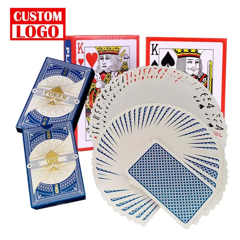 Professional Gambling Poker Playing Card Factory Customized Paper Poker Cards Gold Poker Card