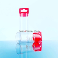 Boîte ronde en plastique acétate recyclable de qualité alimentaire personnalisée Tube cylindrique en PVC transparent pour l'artisanat et les cadeaux Vernis imprimé