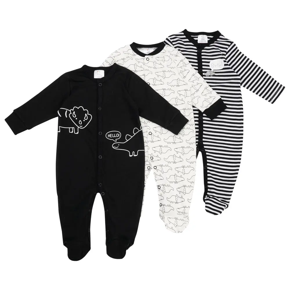 Buy one get three Wholesale of baby autumn pure cotton sleepsuit  foreign trade package  newborn baby clothing set