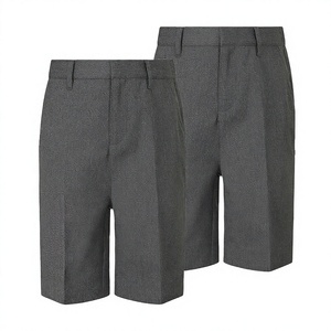 Pantalones de Uniforme Tejidos de Poliéster Gris Unisex para Adultos, para Uso Escolar - Product Image 3