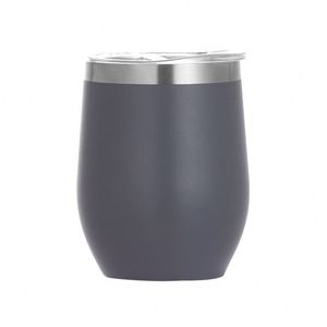 Logo Powder Coated 12Oz Double-Layer Vacuum Stainless Steel Cold and Hot Insulated Eggshell Wine Coffee <b>Large</b> Belly Tumbler <b>Cup</b> - Product Image 5